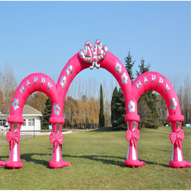 内蒙古粉色充气拱门